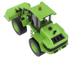 Loader isolated on background. 3d rendering - illustration png