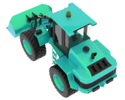 Loader isolated on background. 3d rendering - illustration png