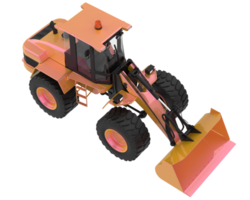 Loader isolated on background. 3d rendering - illustration png