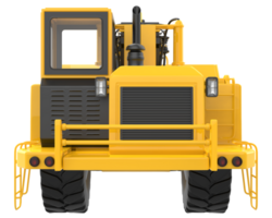 Rad Traktor Schaber isoliert auf Hintergrund. 3d Rendern - - Illustration png