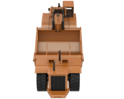 Wheel tractor scraper isolated on background. 3d rendering - illustration png
