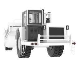 rueda tractor raspador aislado en antecedentes. 3d representación - ilustración png