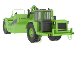 roue tracteur grattoir isolé sur Contexte. 3d le rendu - illustration png