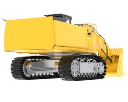 Excavator isolated on background. 3d rendering - illustration png