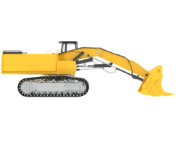 Excavator isolated on background. 3d rendering - illustration png