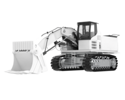 Excavator isolated on background. 3d rendering - illustration png