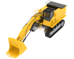 Excavator isolated on background. 3d rendering - illustration png