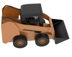 Skid steer loader isolated on background. 3d rendering - illustration png