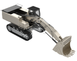 Excavator isolated on background. 3d rendering - illustration png
