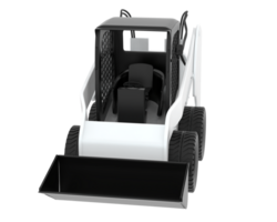 Skid steer loader isolated on background. 3d rendering - illustration png