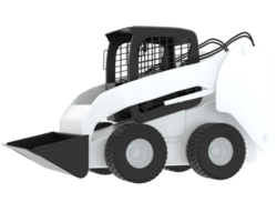 Skid steer loader isolated on background. 3d rendering - illustration png