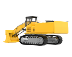 Excavator isolated on background. 3d rendering - illustration png