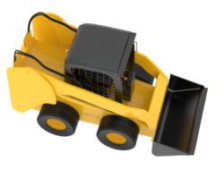 Skid steer loader isolated on background. 3d rendering - illustration png