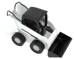 Skid steer loader isolated on background. 3d rendering - illustration png