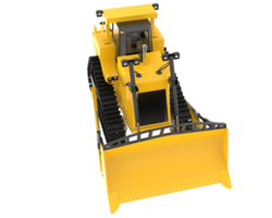 bulldozer isolé sur Contexte. 3d le rendu - illustration png