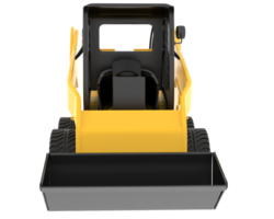 Skid steer loader isolated on background. 3d rendering - illustration png