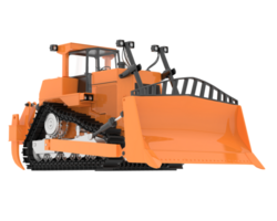 Bulldozer isolated on background. 3d rendering - illustration png