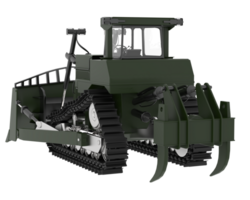 bulldozer geïsoleerd Aan achtergrond. 3d renderen - illustratie png