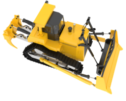 bulldozer isolé sur Contexte. 3d le rendu - illustration png