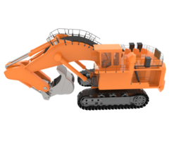 Excavator isolated on background. 3d rendering - illustration png