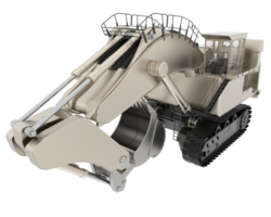 Excavator isolated on background. 3d rendering - illustration png
