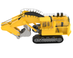 Excavator isolated on background. 3d rendering - illustration png