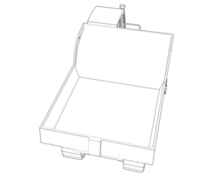 crawler isolerat på bakgrund. 3d tolkning - illustration png