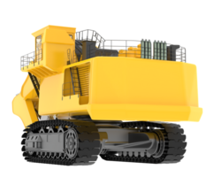 Excavator isolated on background. 3d rendering - illustration png