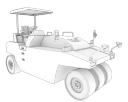 komprimator isolerat på bakgrund. 3d tolkning - illustration png