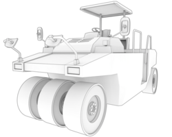 compattatore isolato su sfondo. 3d interpretazione - illustrazione png