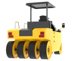 Compactor isolated on background. 3d rendering - illustration png