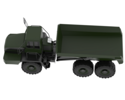 Articulated dump truck isolated on background. 3d rendering - illustration png