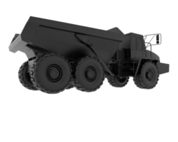 Articulated dump truck isolated on background. 3d rendering - illustration png