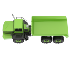 gearticuleerd dump vrachtauto geïsoleerd Aan achtergrond. 3d renderen - illustratie png