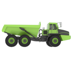 Articulated dump truck isolated on background. 3d rendering - illustration png