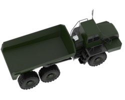 Articulated dump truck isolated on background. 3d rendering - illustration png