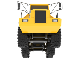 Articulated dump truck isolated on background. 3d rendering - illustration png