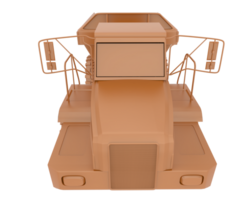 articulé déverser un camion isolé sur Contexte. 3d le rendu - illustration png