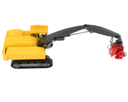 Tree cutting machine isolated on background. 3d rendering - illustration png