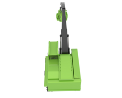 Tree cutting machine isolated on background. 3d rendering - illustration png