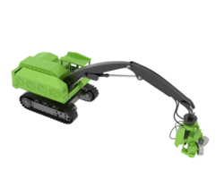 Tree cutting machine isolated on background. 3d rendering - illustration png