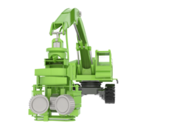 Tree cutting machine isolated on background. 3d rendering - illustration png