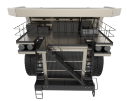 Bergbau LKW isoliert auf Hintergrund. 3d Rendern - - Illustration png