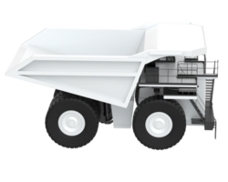 Mining truck isolated on background. 3d rendering - illustration png