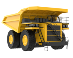 Mining truck isolated on background. 3d rendering - illustration png