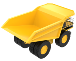 Mining truck isolated on background. 3d rendering - illustration png