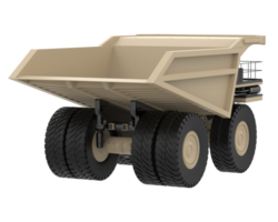 Mining truck isolated on background. 3d rendering - illustration png