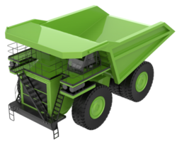 Mining truck isolated on background. 3d rendering - illustration png