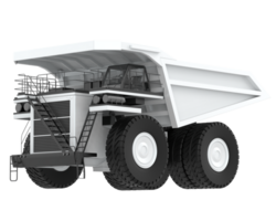 Mining truck isolated on background. 3d rendering - illustration png