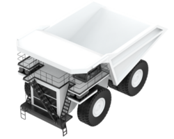 Mining truck isolated on background. 3d rendering - illustration png